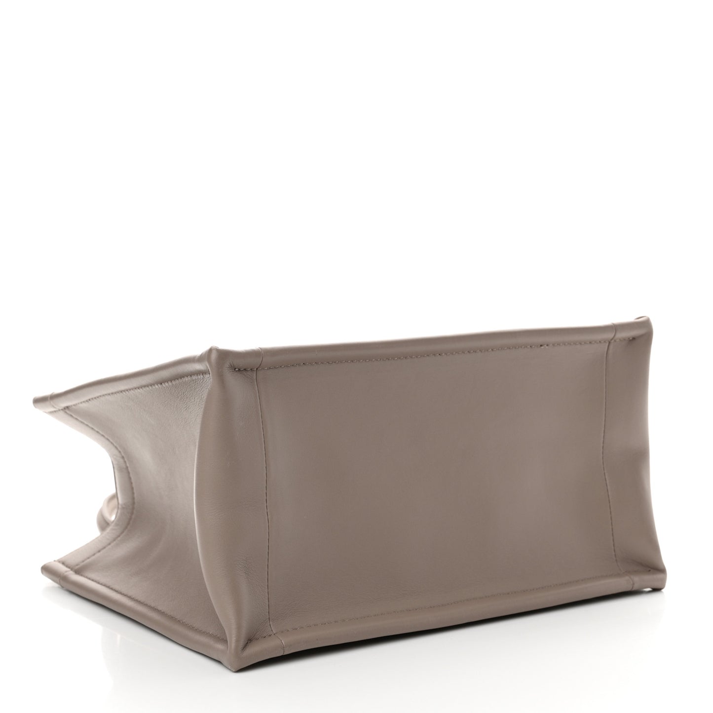 Calfskin Macrocannage Small Book Tote Taupe