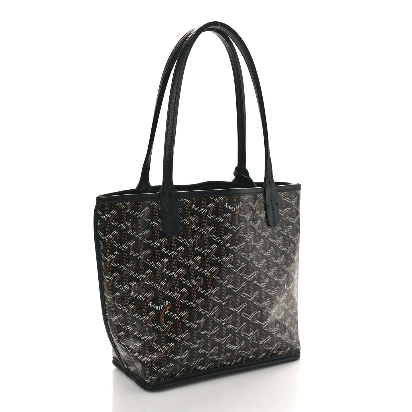 Goyardine Reversible Mini Anjou Black