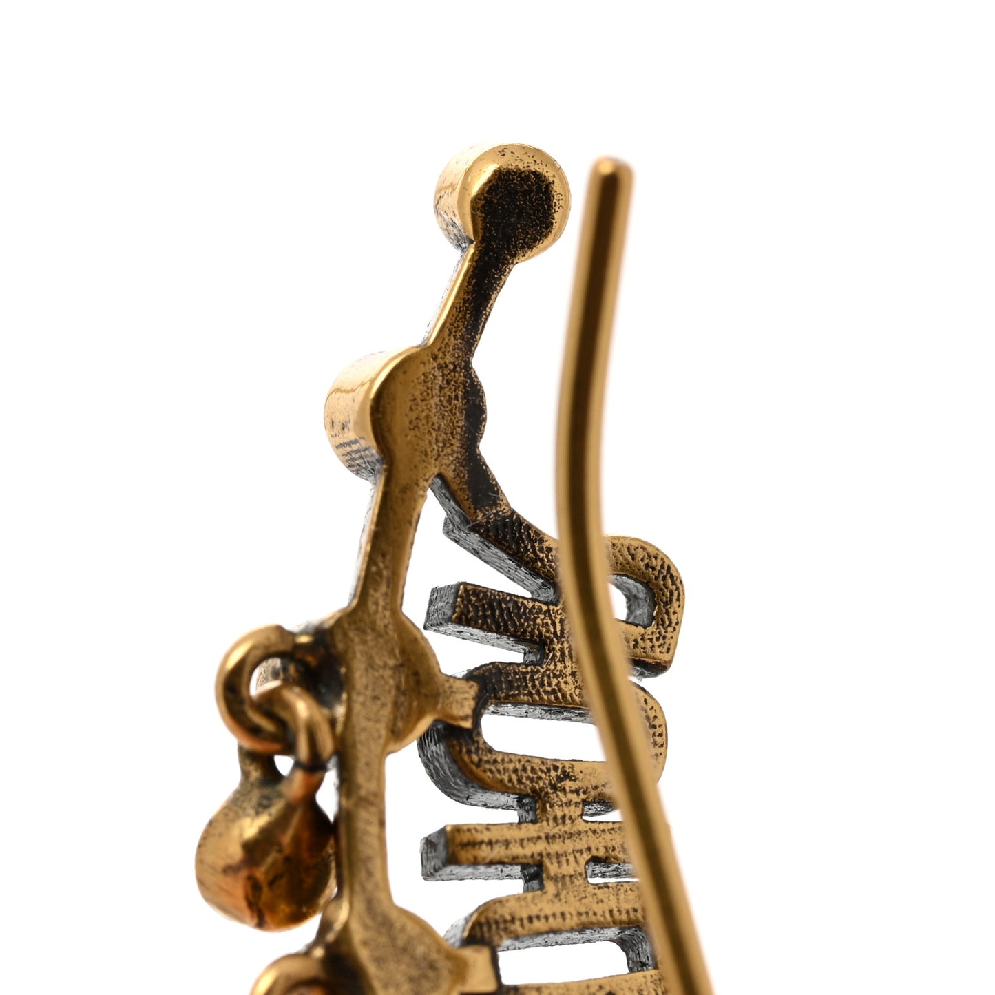 Pearl Crystal J'Adior Earrings Aged Gold