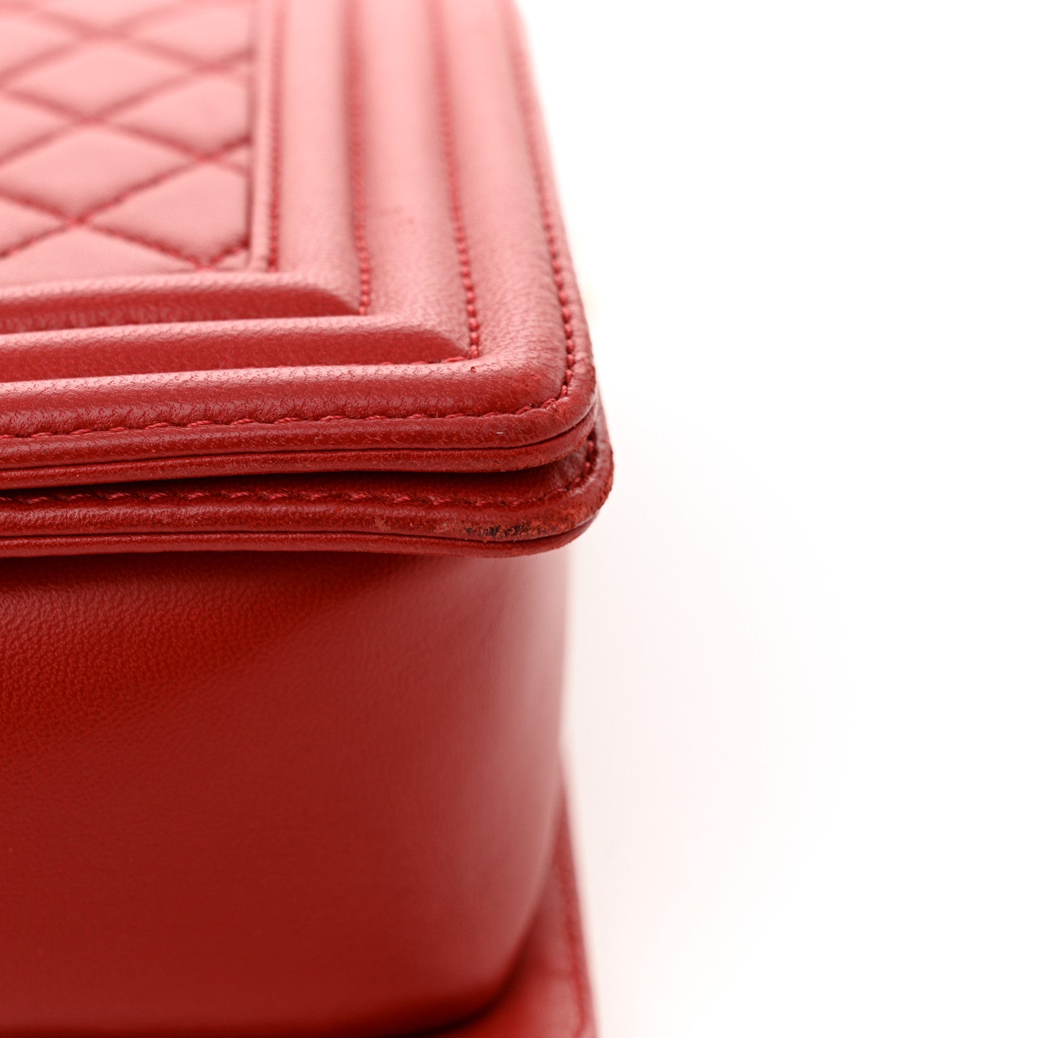 Chanel Lambskin Quilted New Medium Boy Flap Red 11 of 12