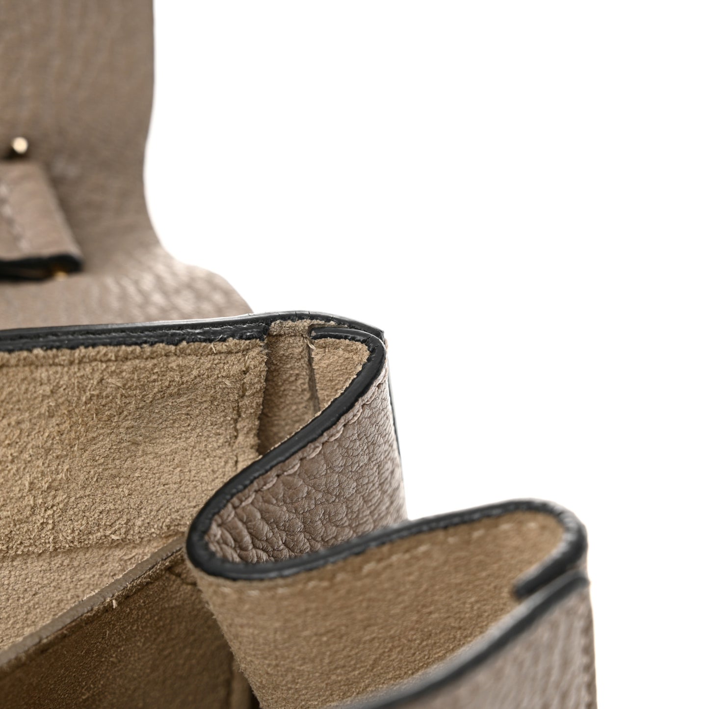 Grained Lambskin Drew Shoulder Bag Motty Grey