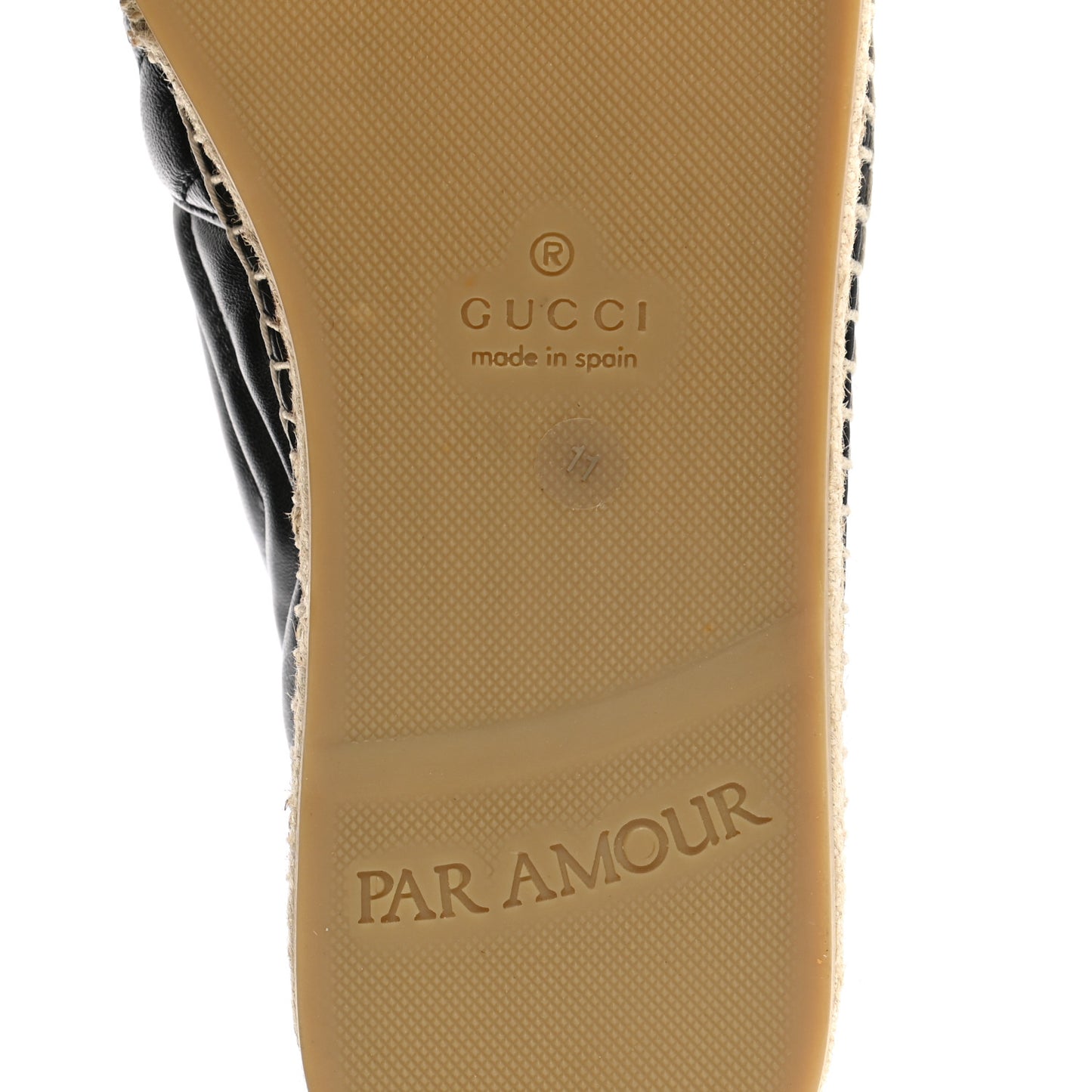 Nappa Matelasse Mens GG Marmont Espadrilles 11 Black