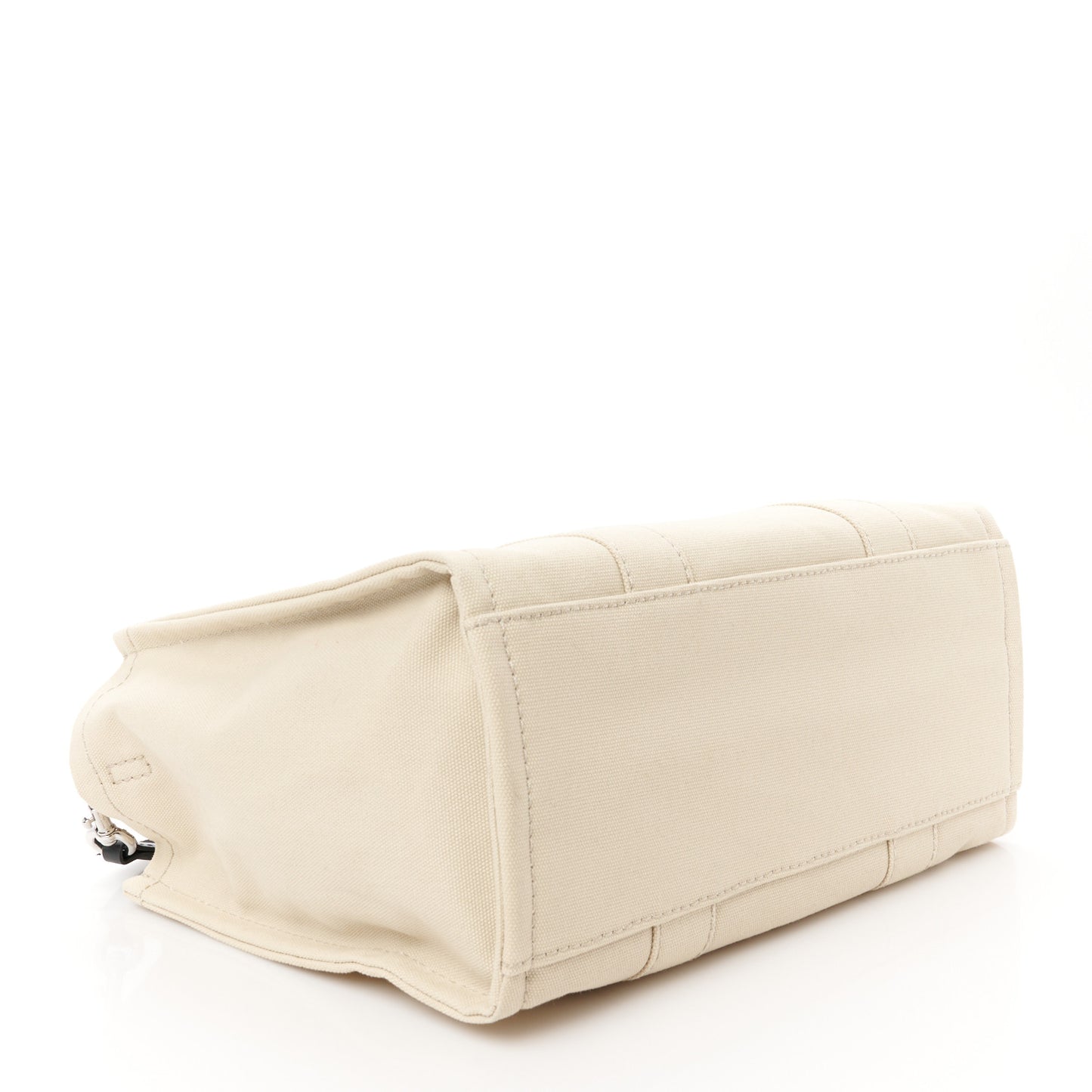 Cotton Canvas Medium The Traveler Tote Bag Beige
