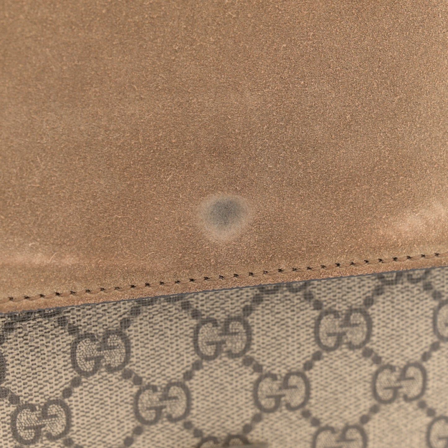 GG Supreme Monogram Small Dionysus Shoulder Bag Taupe