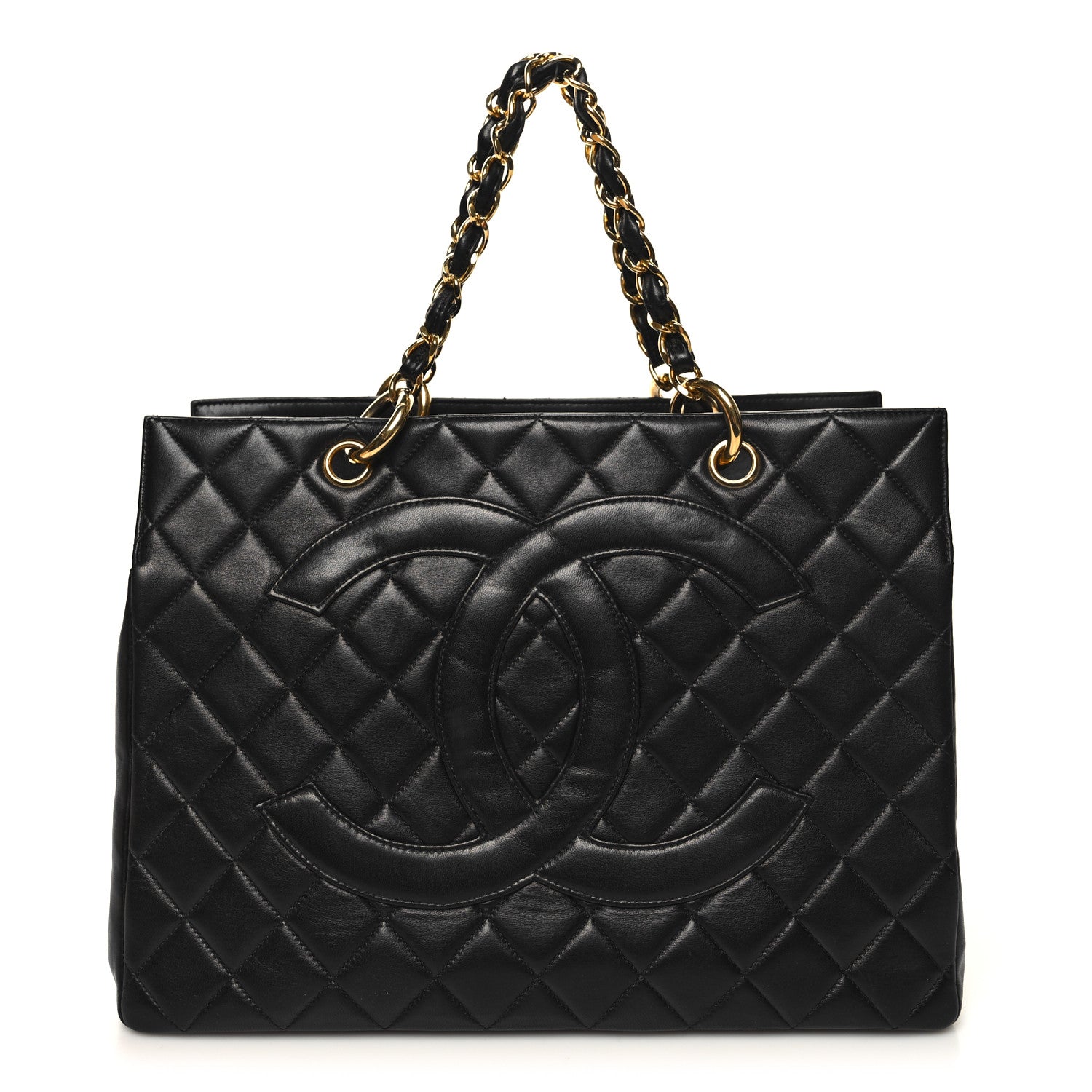 Chanel Lambskin Quilted Timeless CC Tote Black 1 of 14