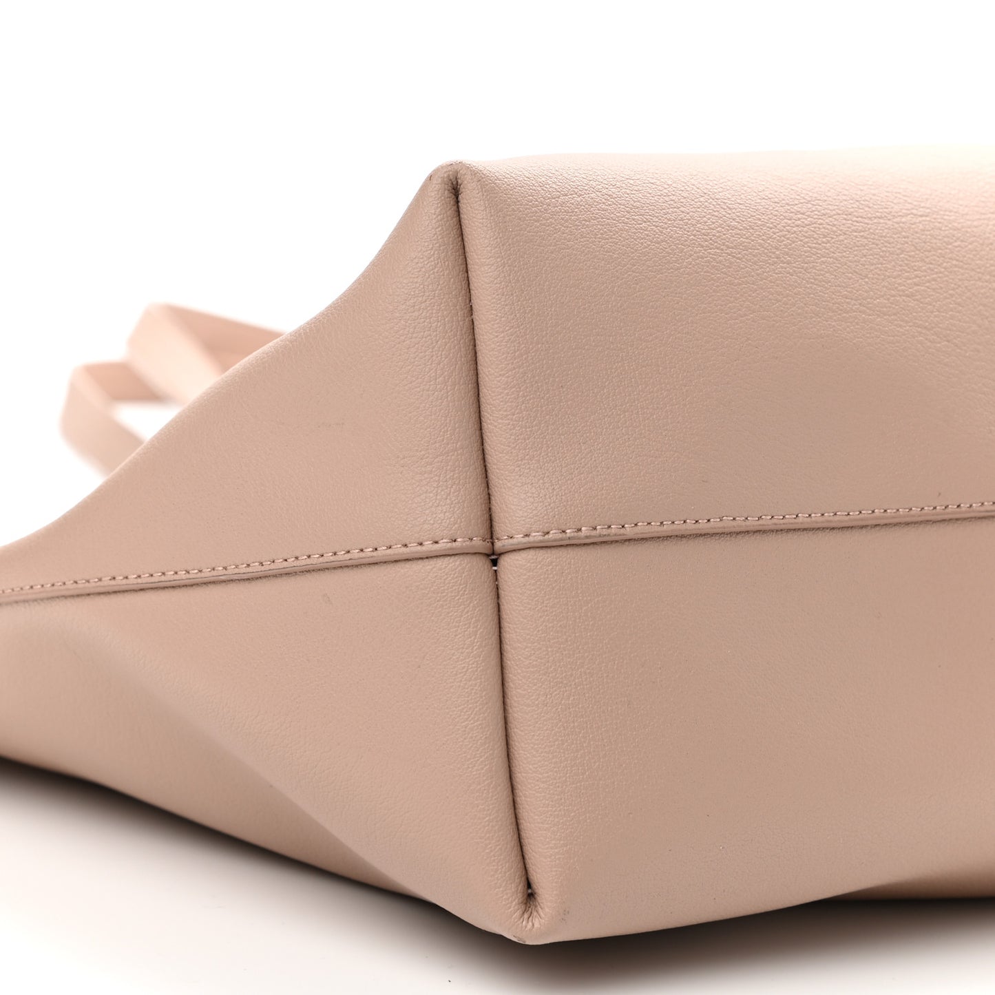 Calfskin Large Shopping Tote Pale Blush