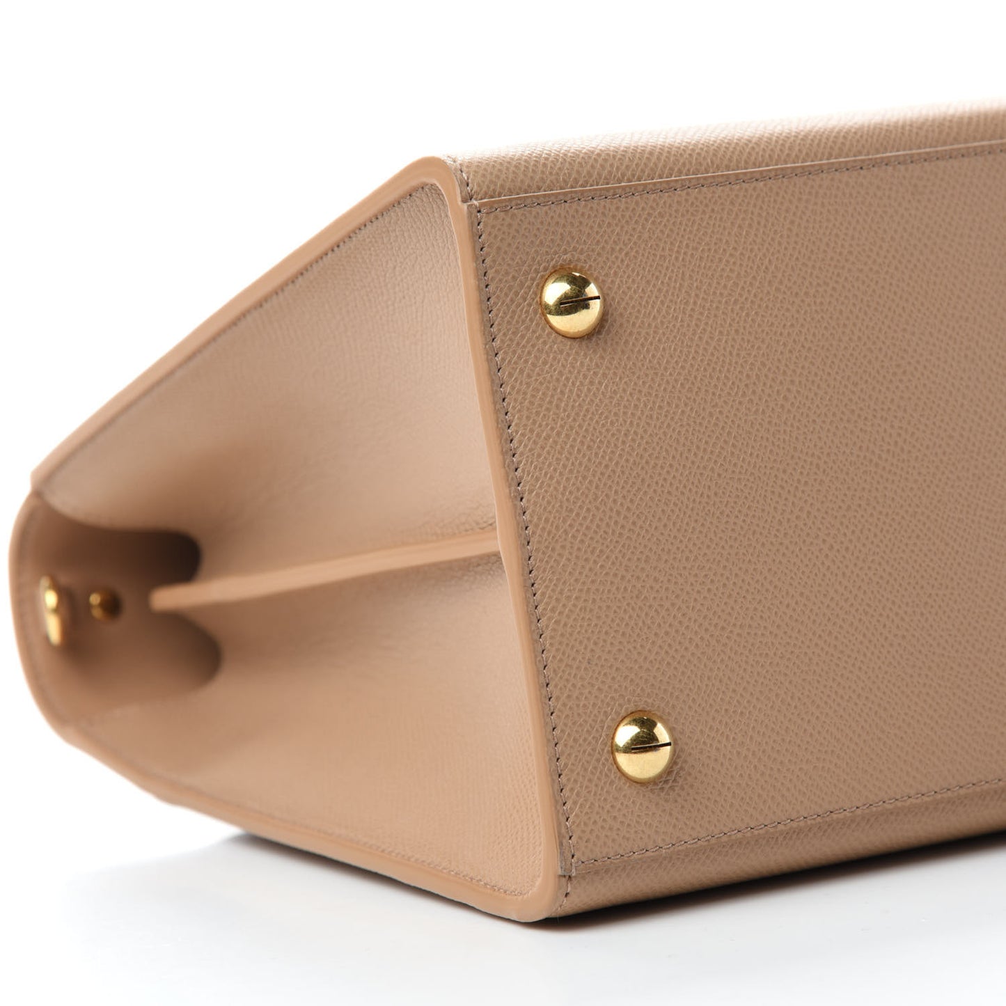 Grained Calfskin Large St. Honore Tote Beige