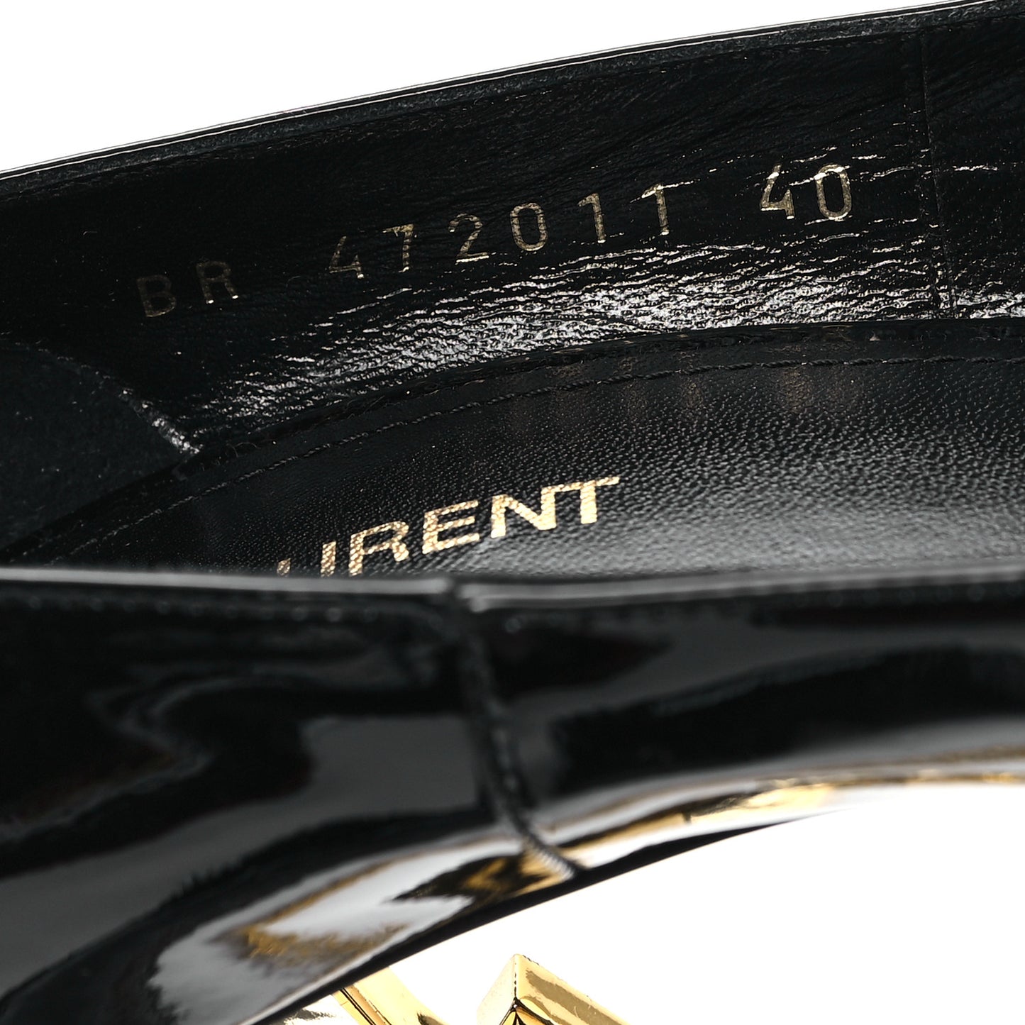 Vernice Chiffon Opyum 110 Pumps  40 Black Gold