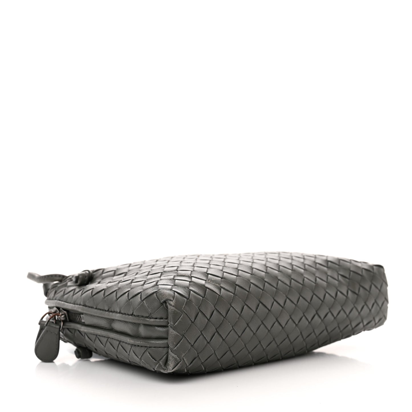 Nappa Intrecciato Nodini Crossbody Messenger New Light Grey