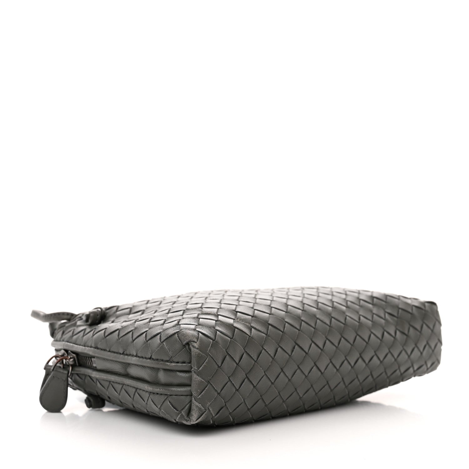 Bottega Veneta Nappa Intrecciato Nodini Crossbody Messenger New Light Grey 4 of 16
