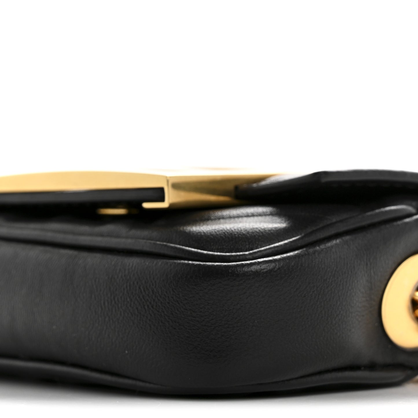 Nappa Matisse FF Embossed Nano Chain Baguette Black
