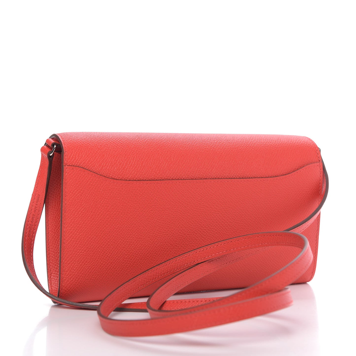 Epsom Enamel Constance Wallet To Go Rouge De Coeur Rubis
