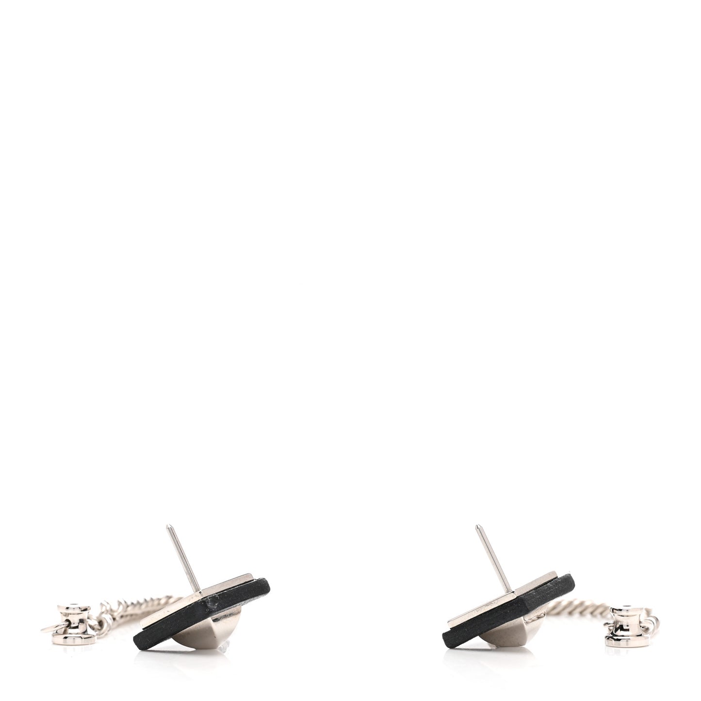 Palladium Swift Gourmette Equestre Earrings Black