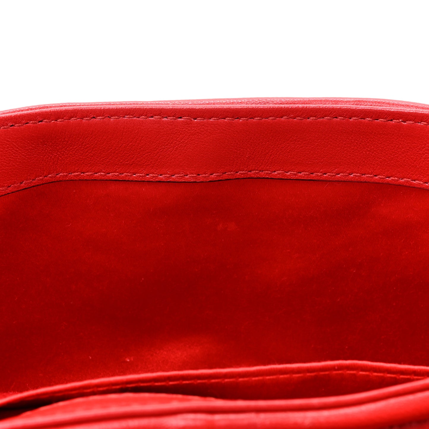 Nappa Vertical Matelasse Medium Maxi Horsebit Chain Shoulder Bag Beret Red