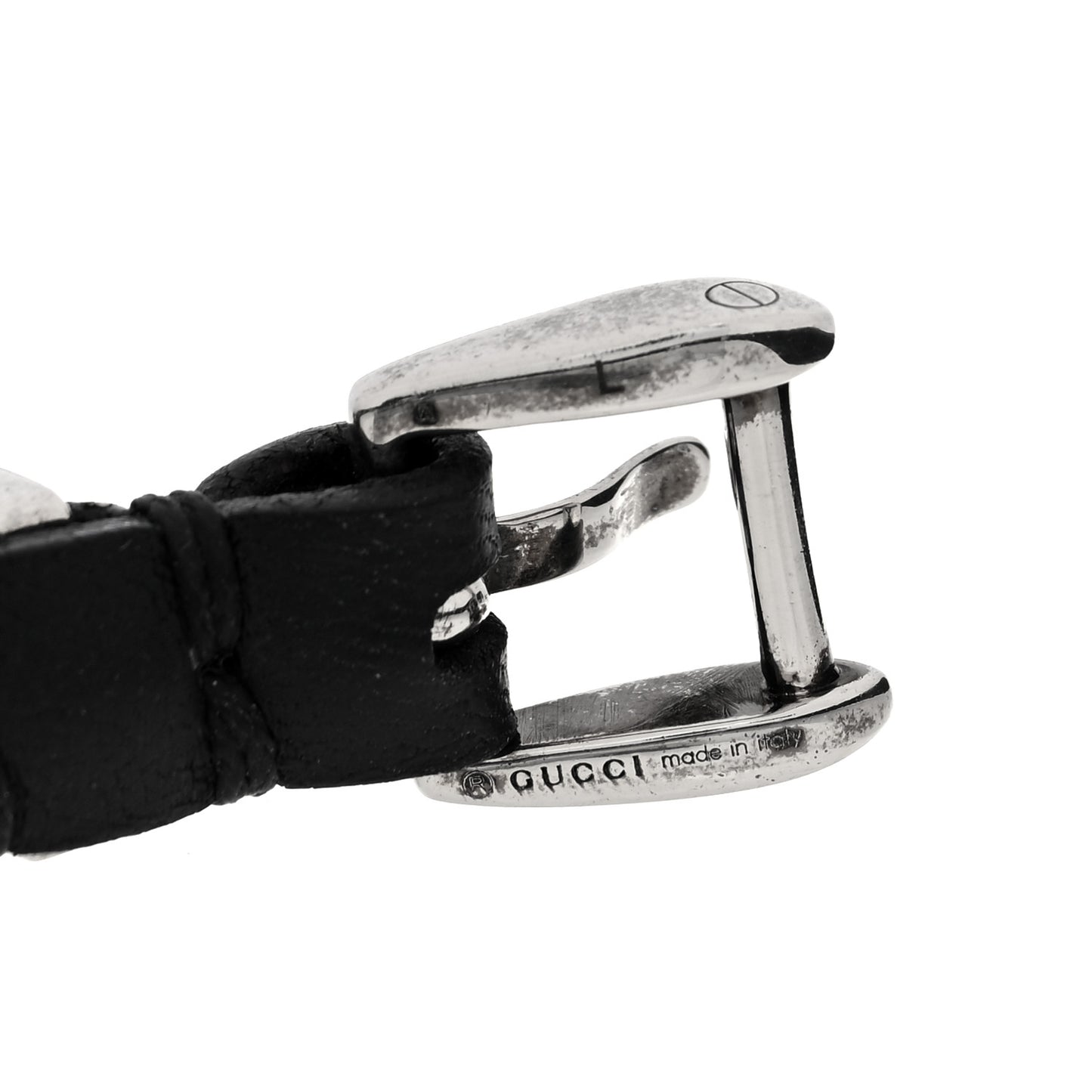 Calfskin Feline Heads Bracelet L Black