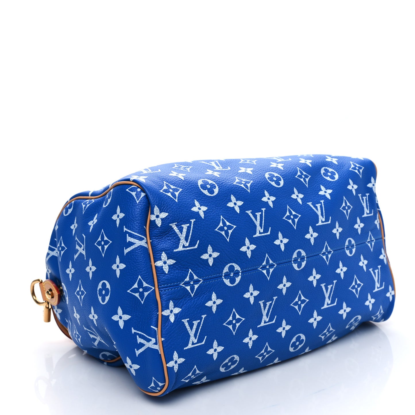 Calfskin Monogram Speedy P9 Bandouliere 40 Blue