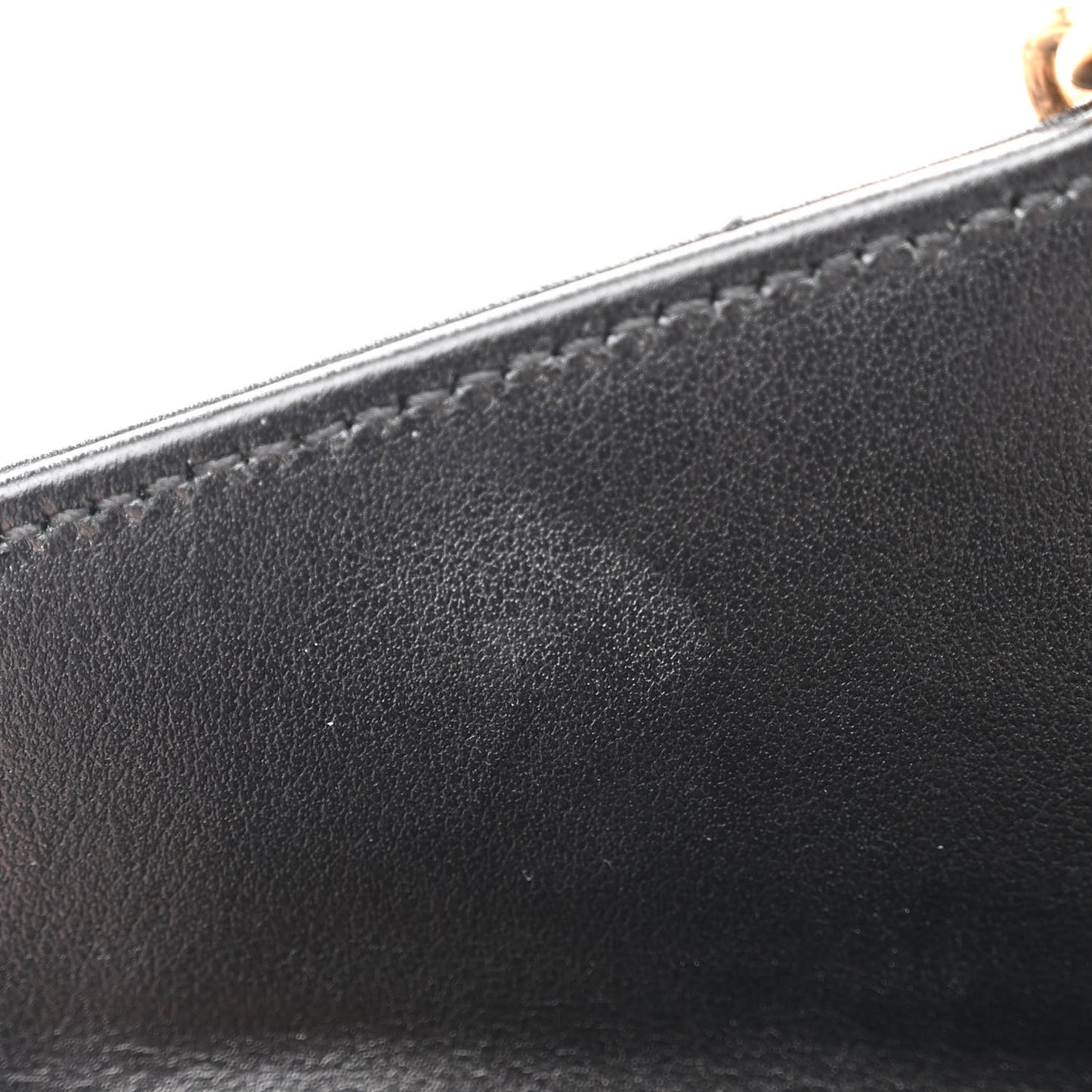 Calfskin Matelasse GG Marmont Chain Wallet Black