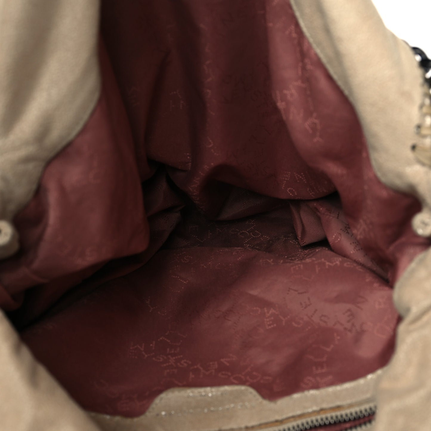 Shaggy Deer Small Falabella Tote Beige