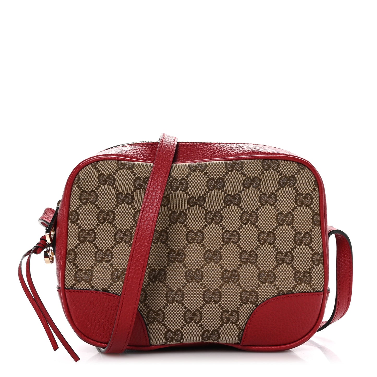 Monogram Mini Bree Messenger Bag Red