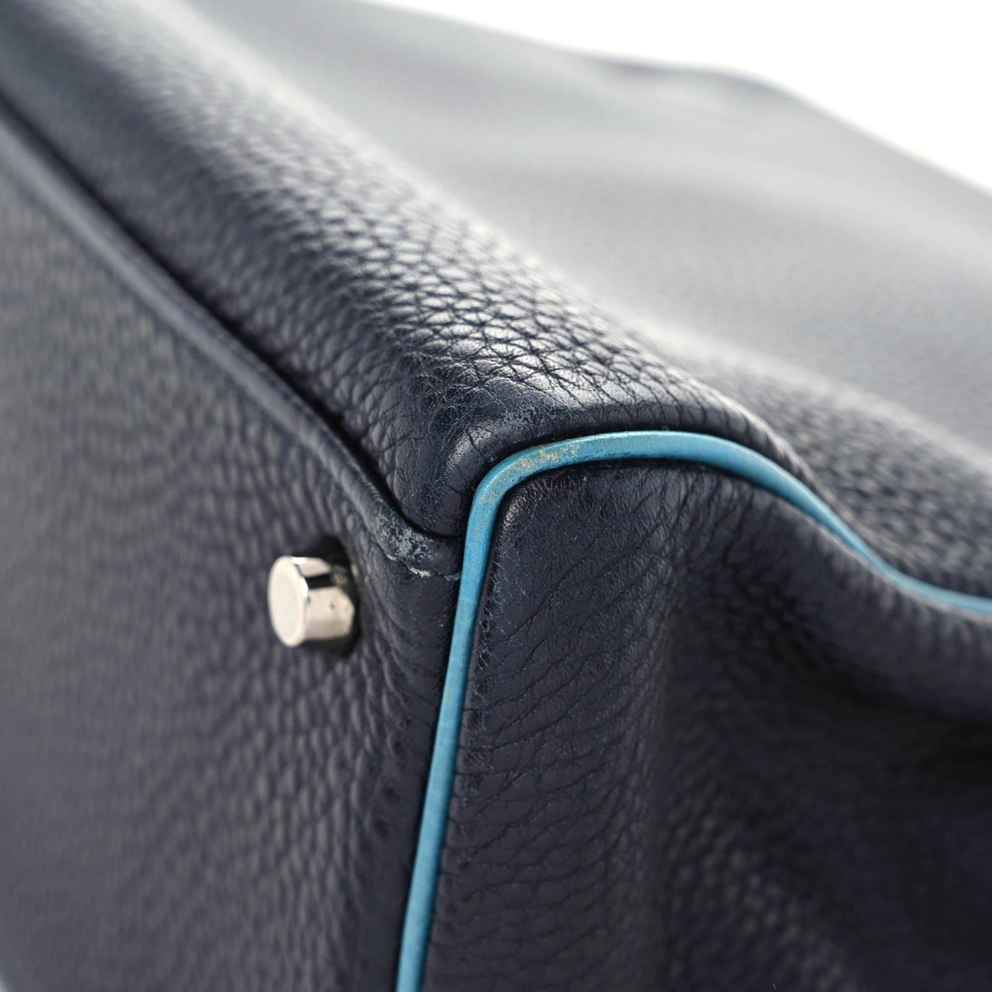 Togo Bi-Color Kelly Retourne 32 Indigo Blue Jean