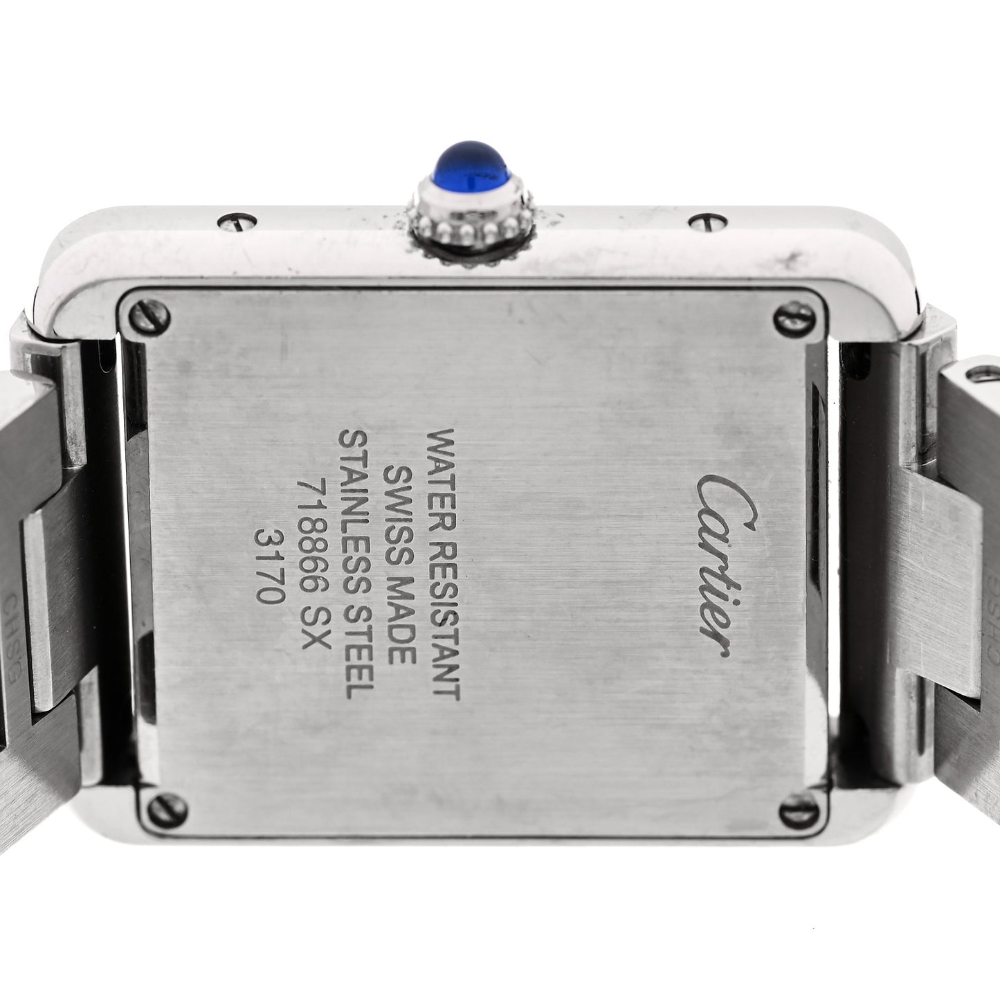 Stainless Steel 24mm Tank Solo Quartz Watch