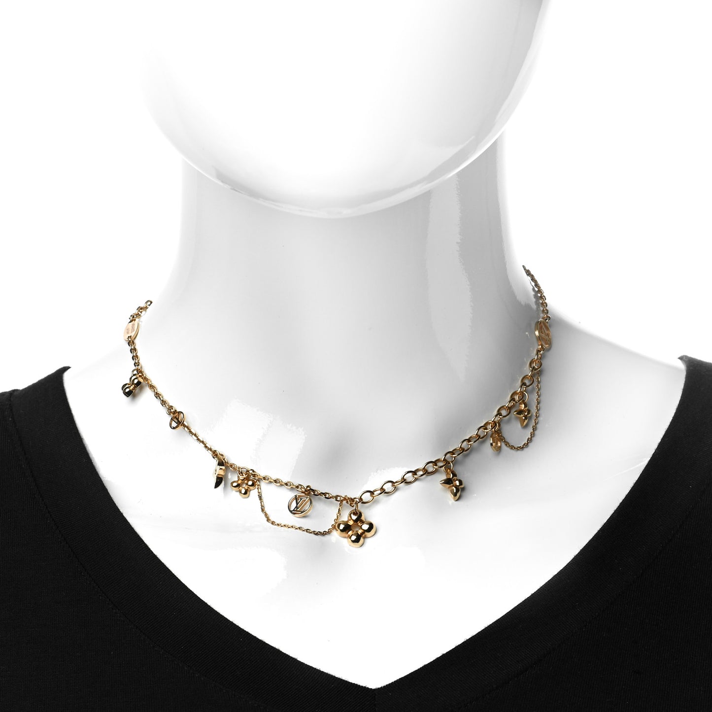 Metal Blooming Supple Necklace Gold
