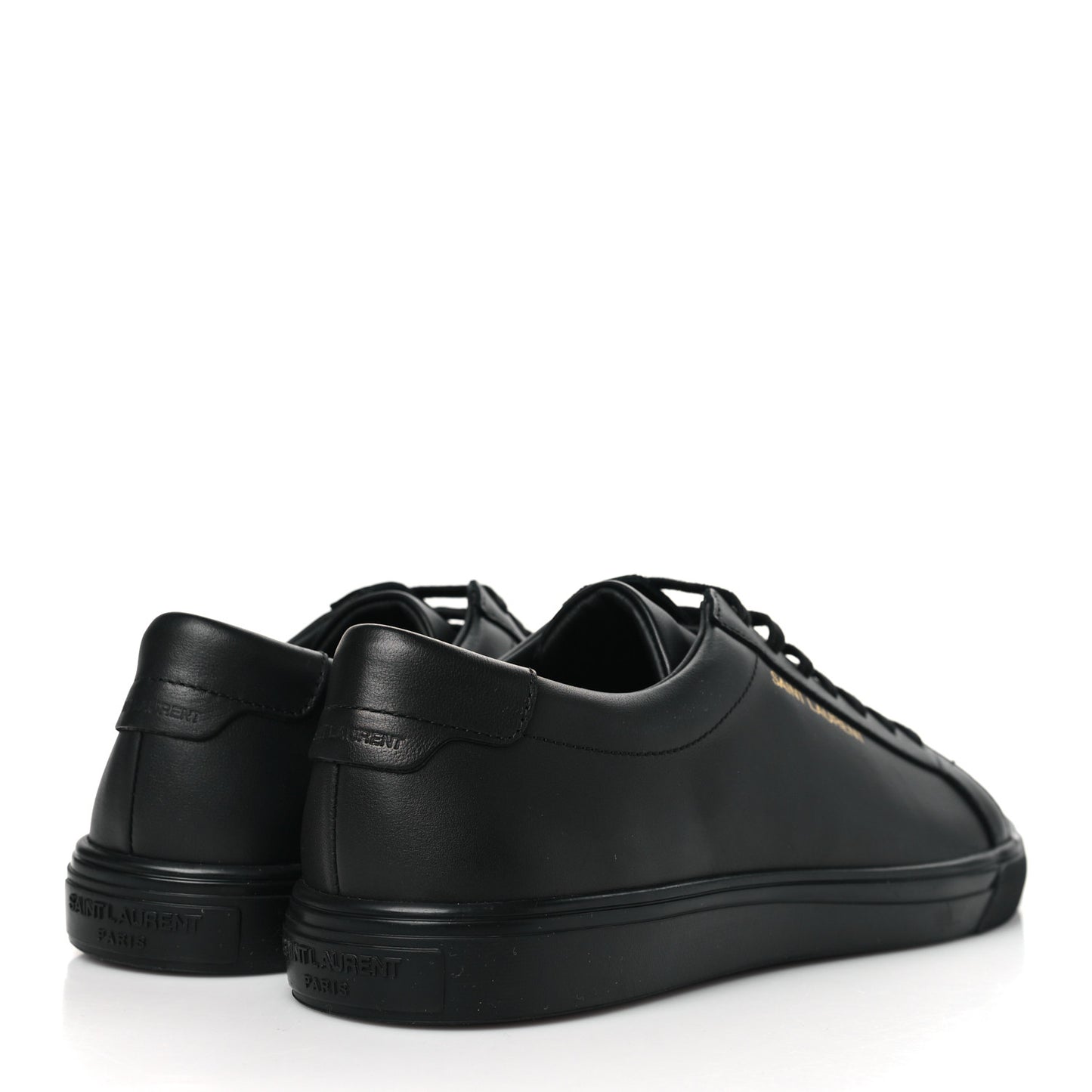 Calfskin Andy Low Top Sneakers 41.5 Black
