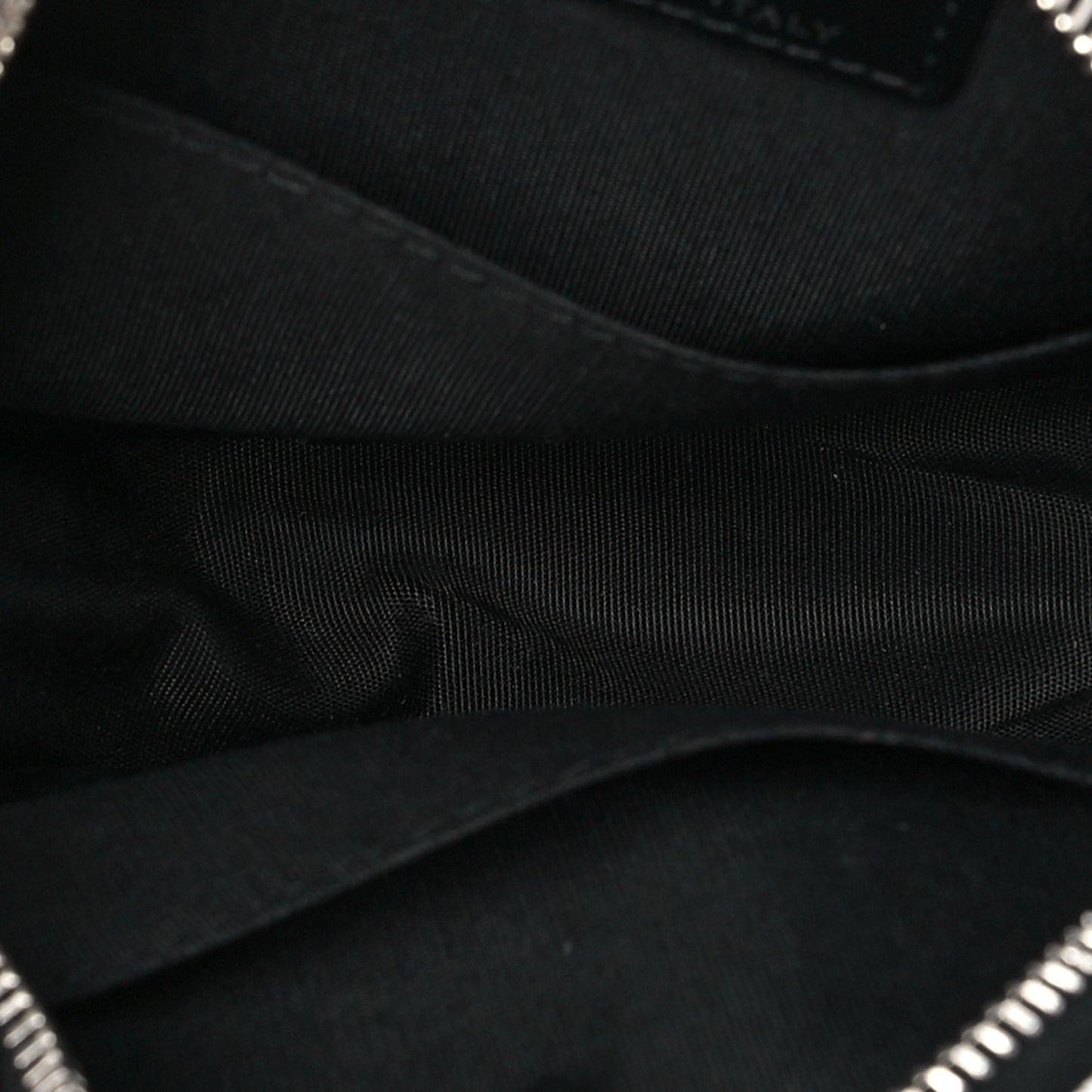 Calfskin Floral Print Round Clutch With Chain Black White