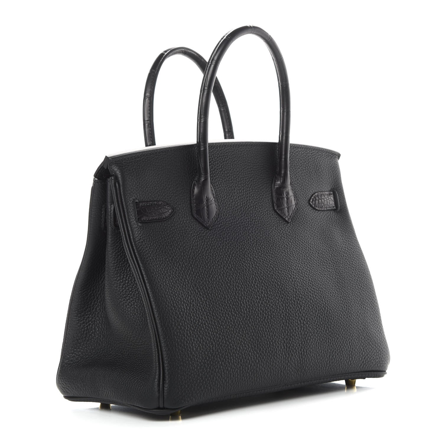 Hermes Togo Matte Alligator Birkin Touch 30 Black 3 of 37