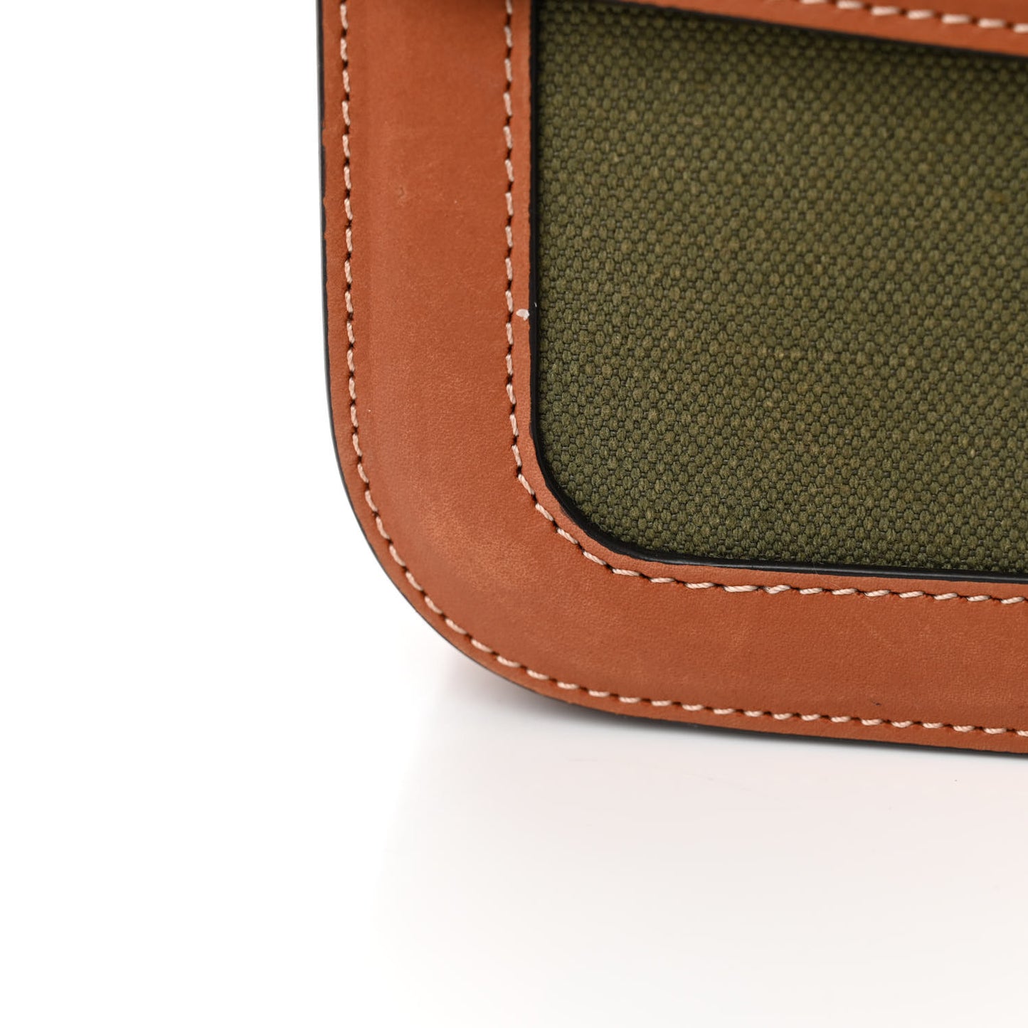Textile Natural Calfskin Classique Triomphe Khaki Tan