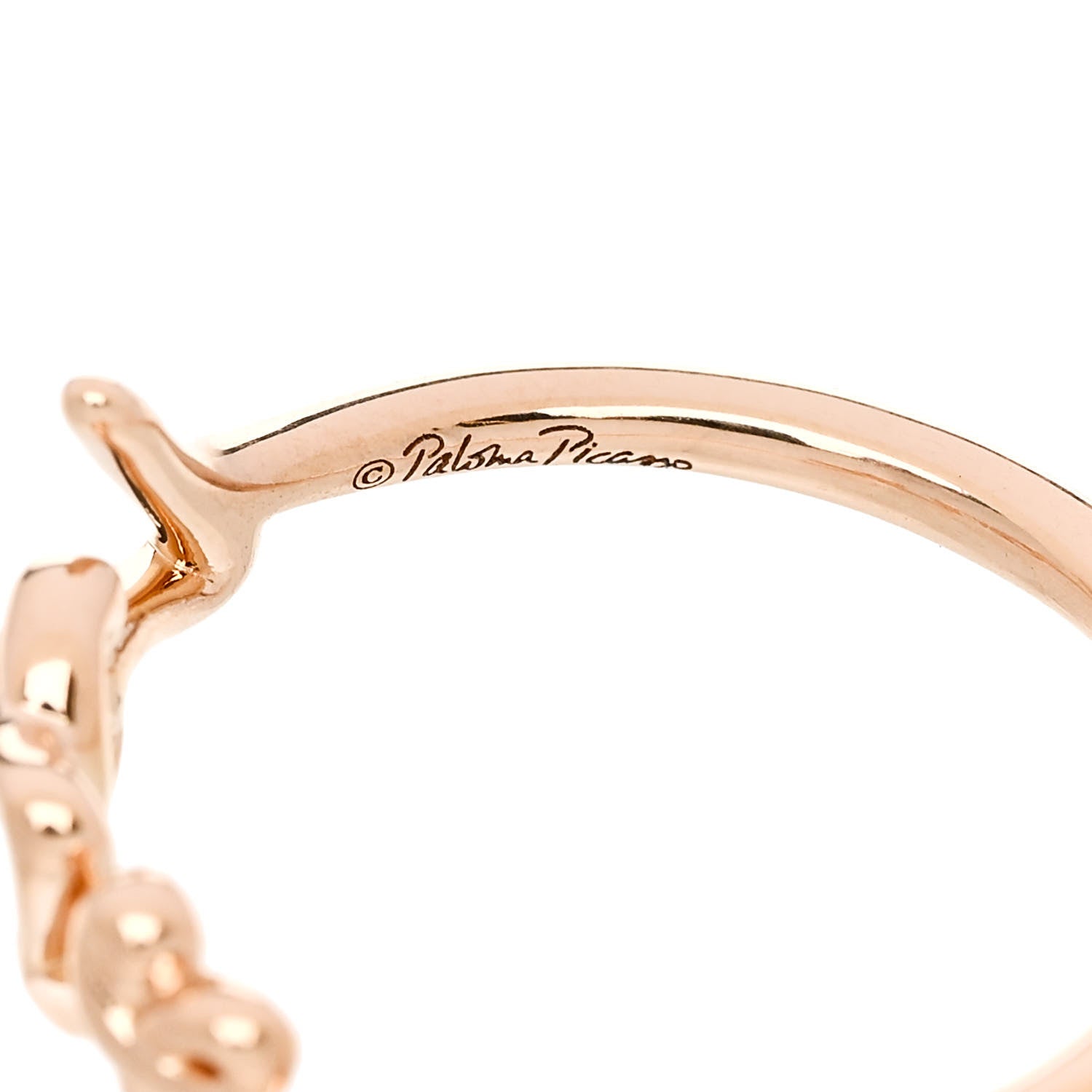 Tiffany 18K Rose Gold Mini Paloma's Graffiti Love Ring 52 6 4 of 5