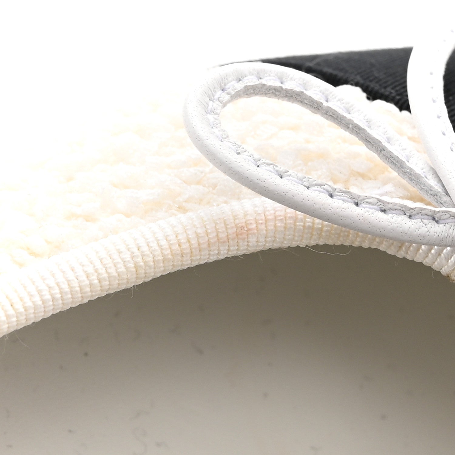 Chanel Cotton Tweed Grosgrain Cap Toe Ballerina Flats 40 White 10 of 12