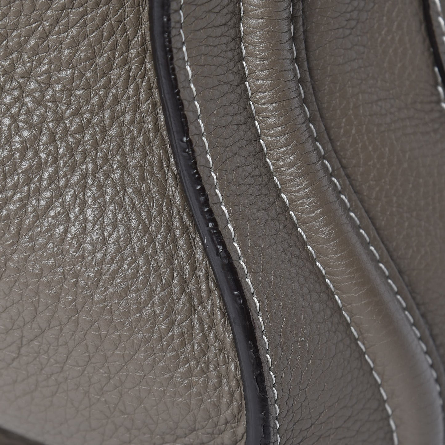 Drummed Calfskin Mini Luggage Souris