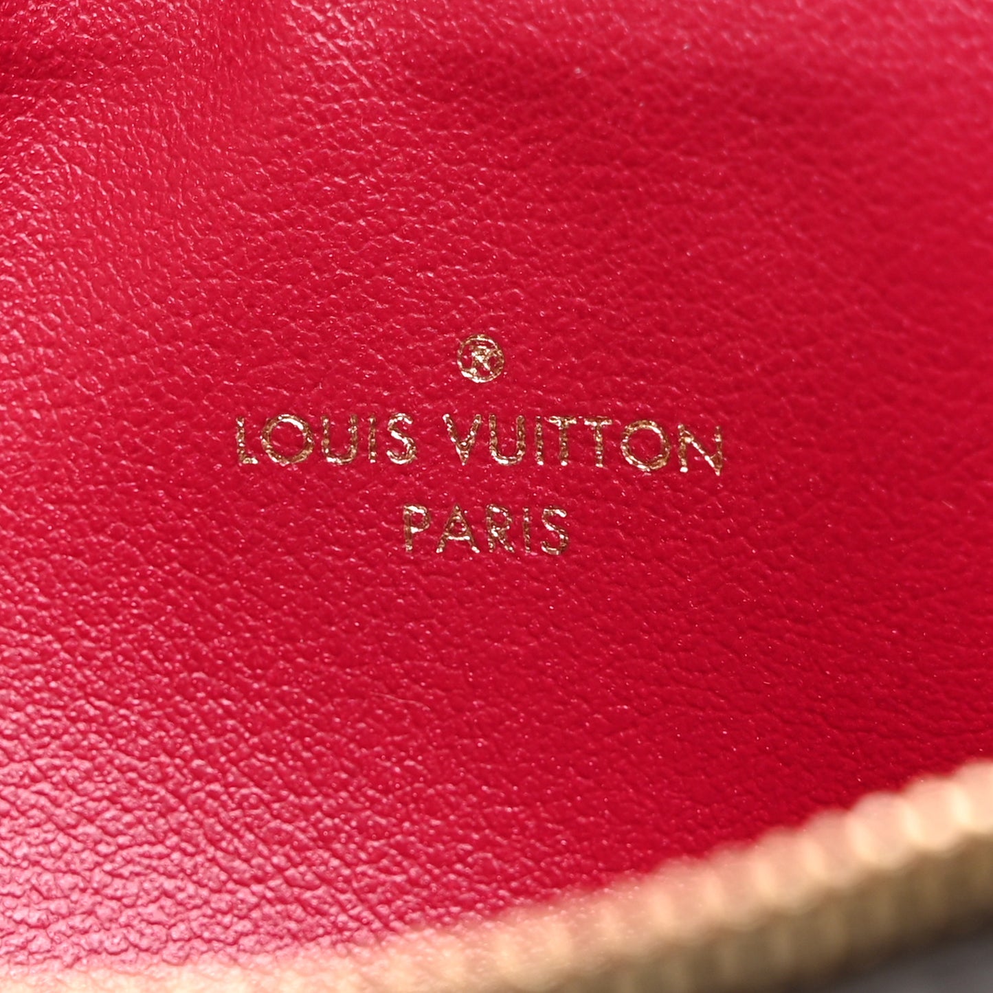 Monogram Felicie Chain Wallet Zippered Insert Fuchsia