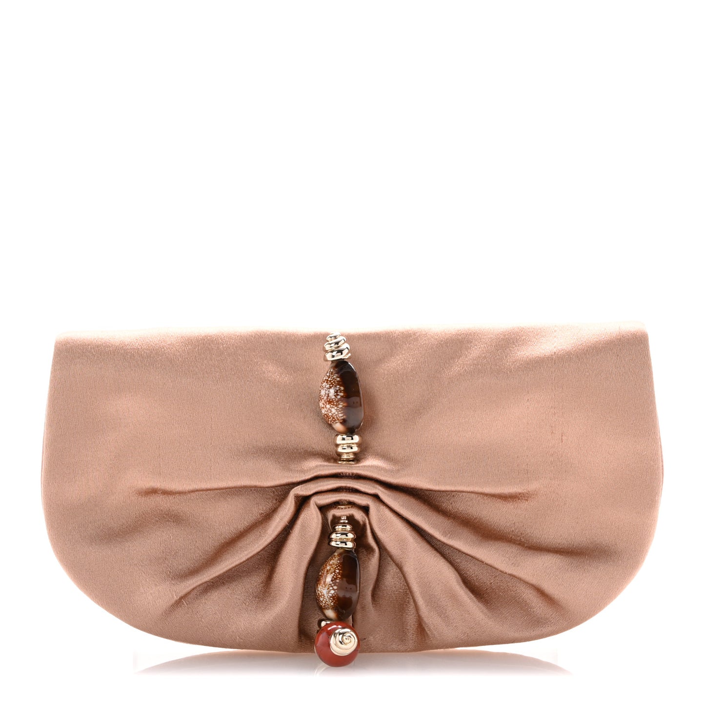 Satin Embellished Evening Clutch Pink