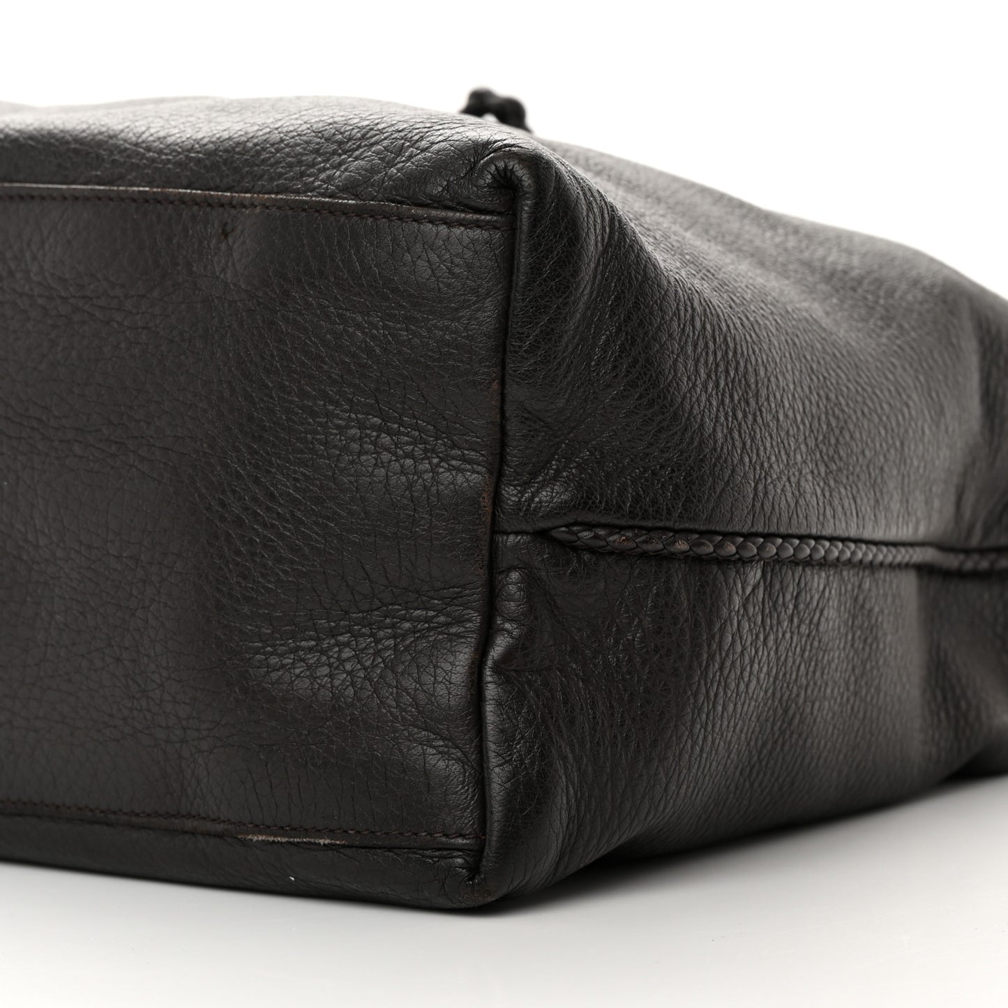 Deerskin Large Hip Bamboo Hobo Dark Cocoa