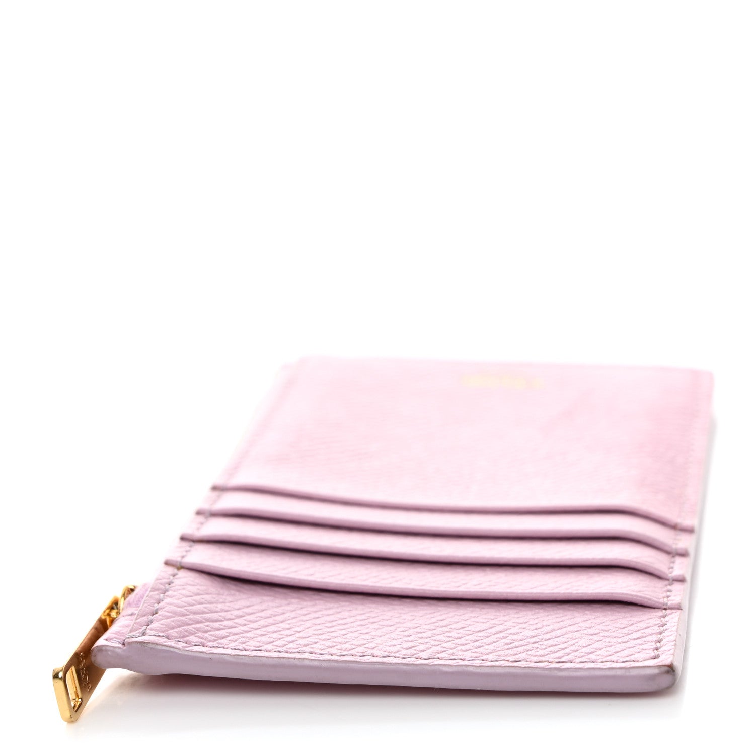 Celine Grained Calfskin Zipped Card Holder Pink 21 of 22