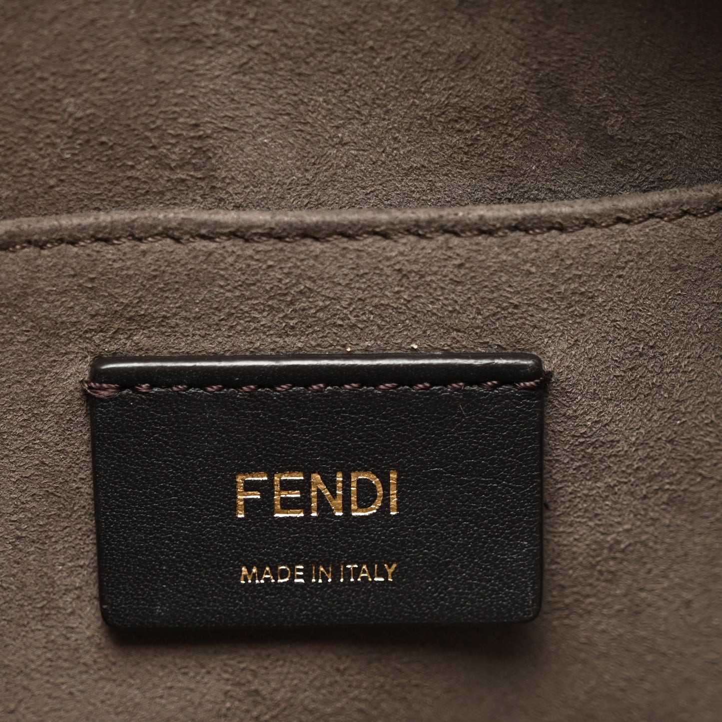 Vitello Century Velvet F is Fendi FF Multicolor Bi-Color Camera Case Fango Black Multicolor