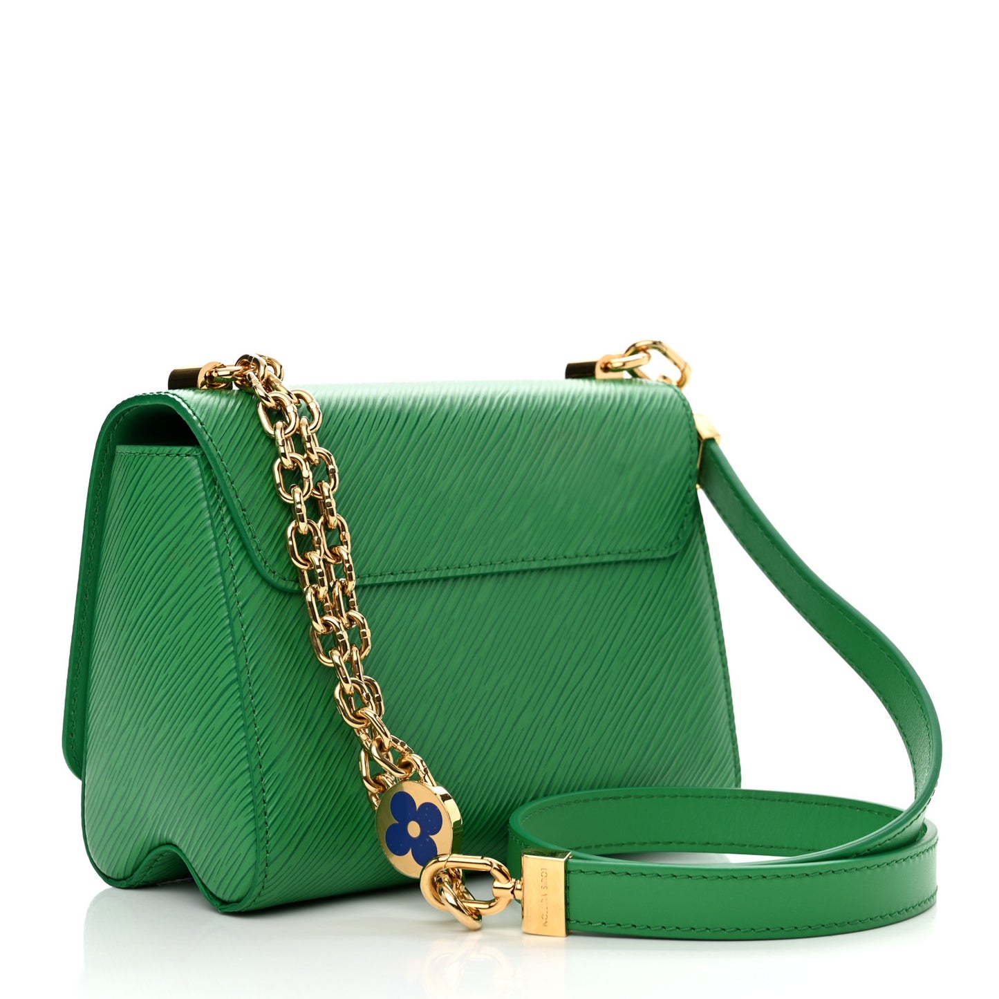 Epi Twist Shoulder Bag PM Serpentine Green