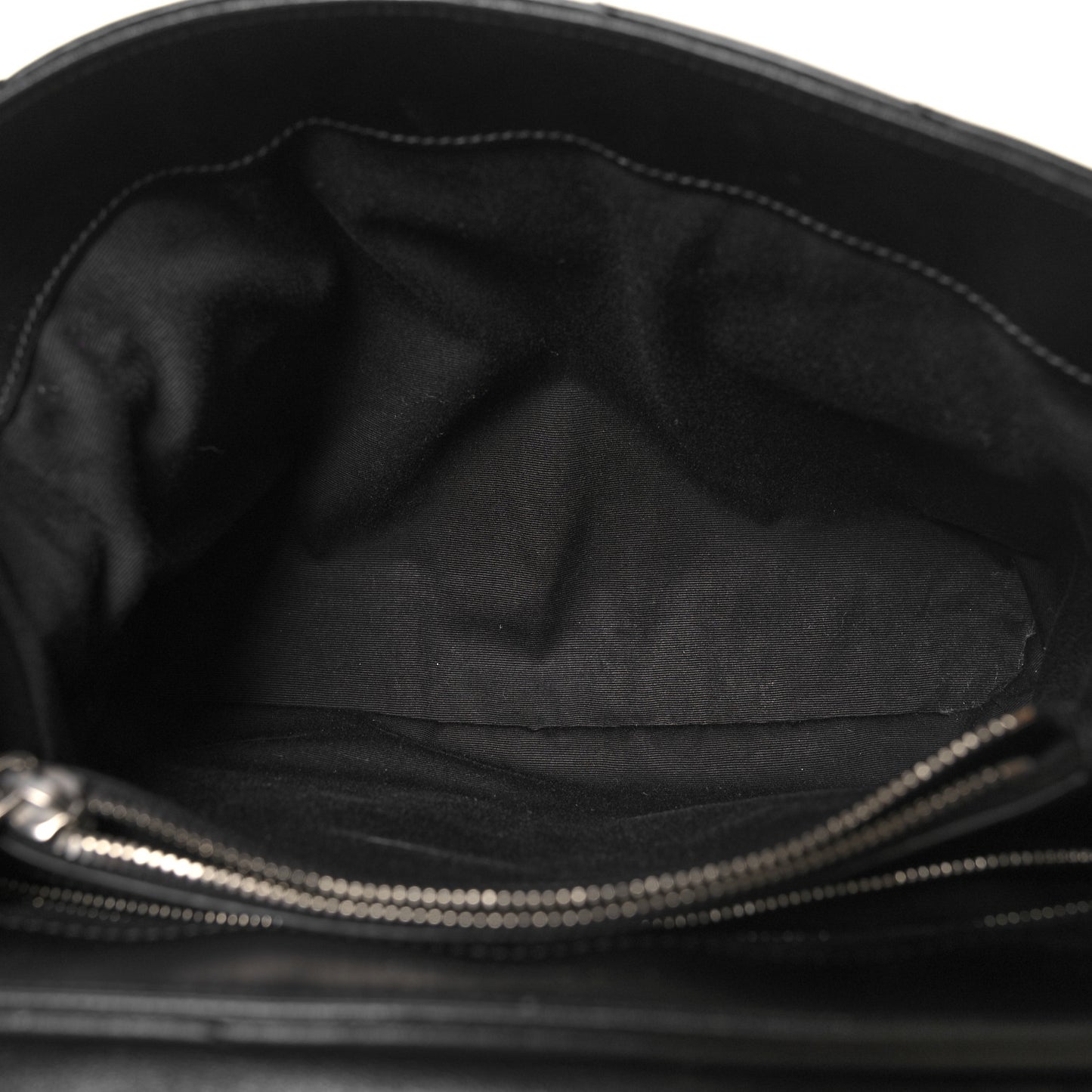 Calfskin Y Quilted Monogram Medium Loulou Chain Satchel Black