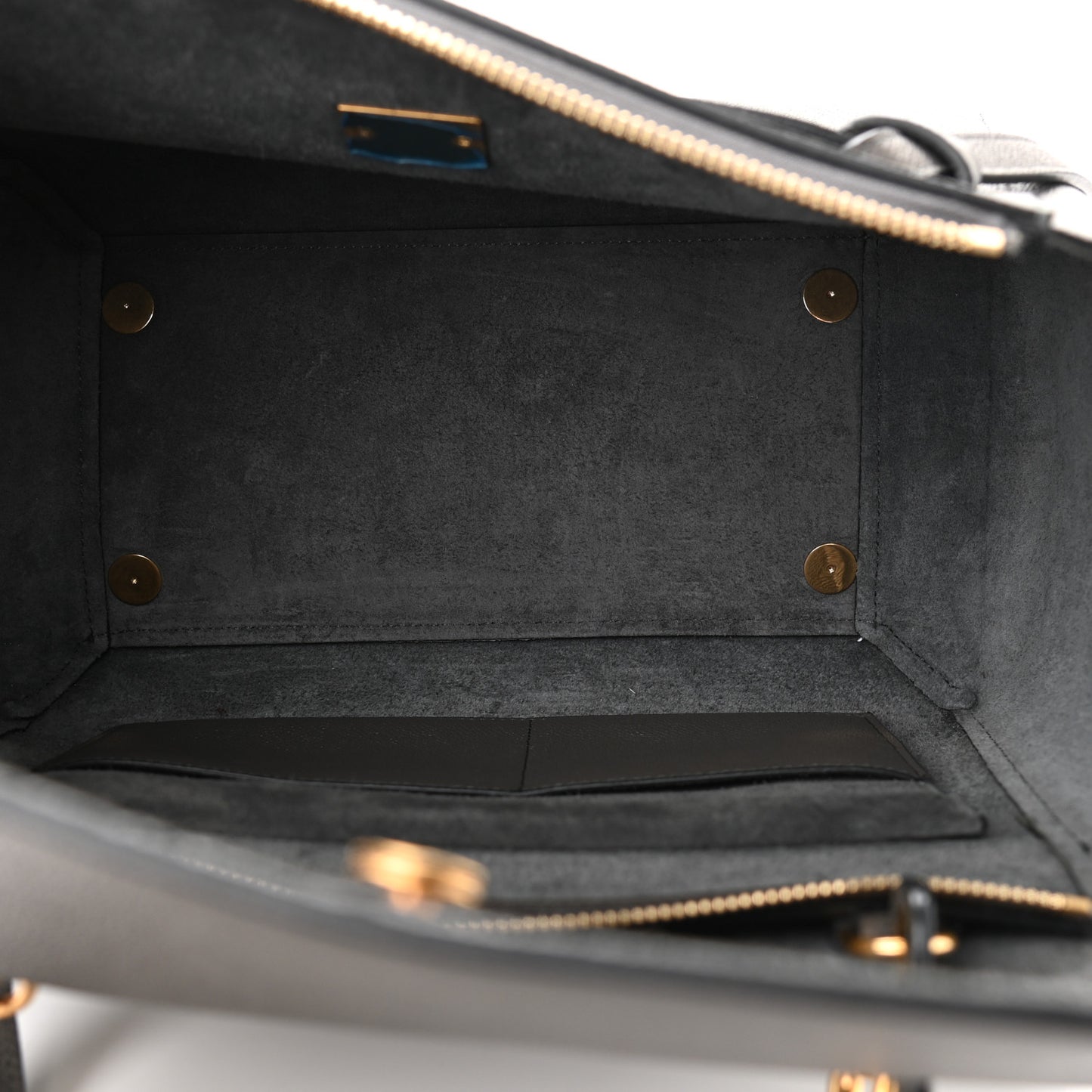 Grained Calfskin Mini Belt Bag Grey