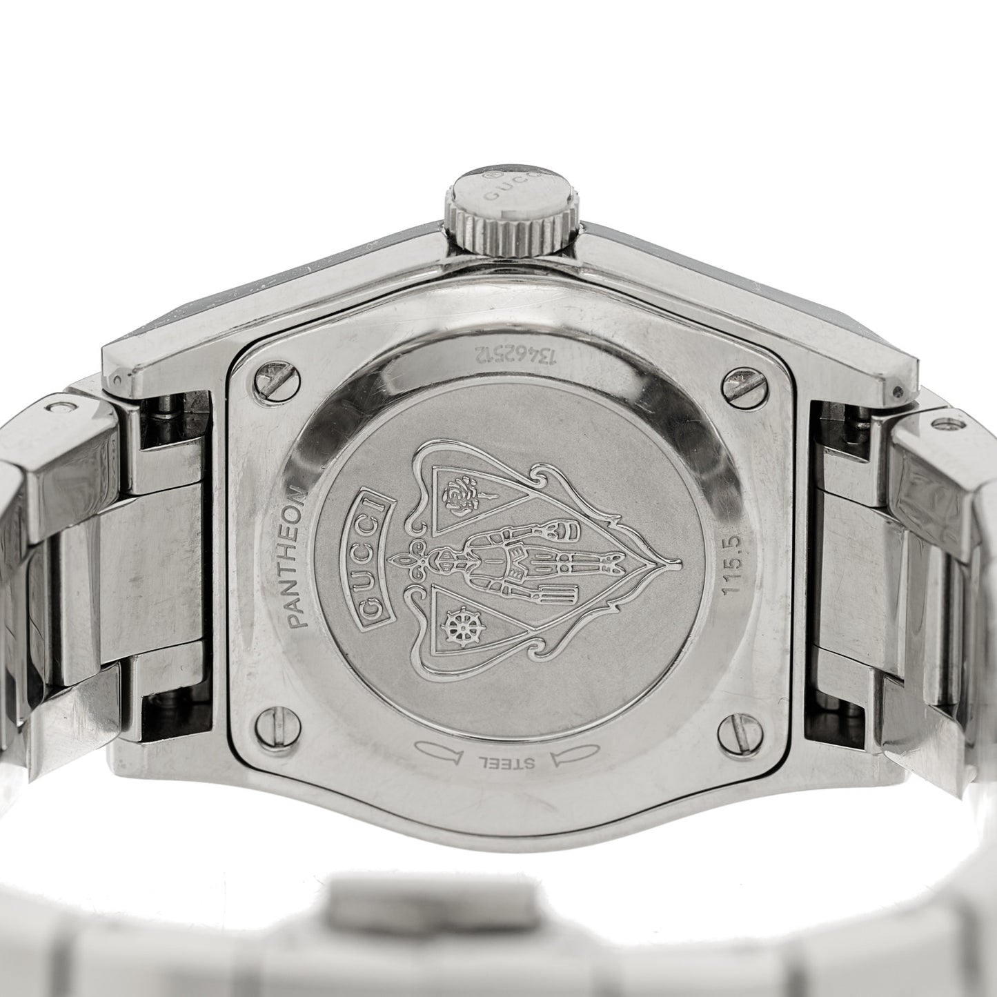 Stainless Steel 28mm Pantheon Quartz Watch Brown