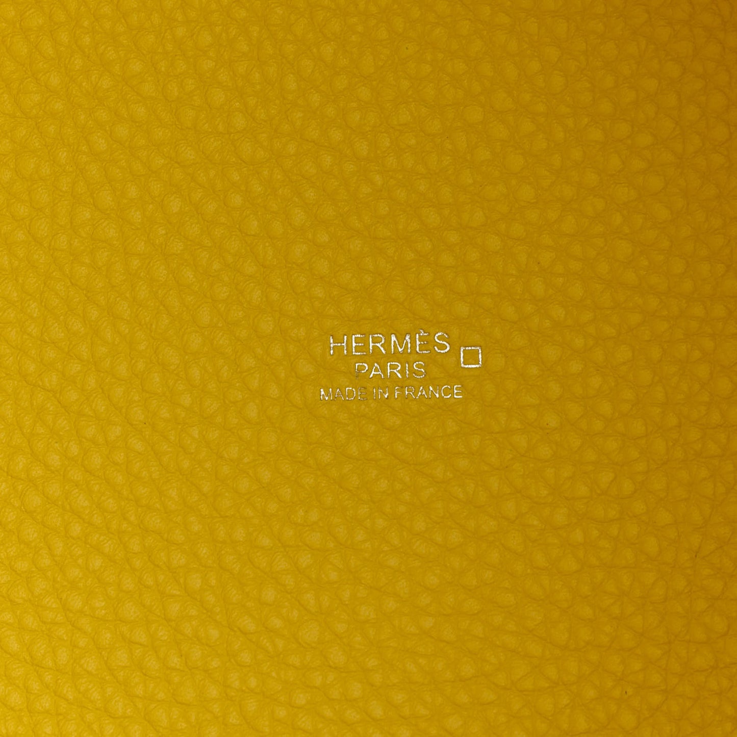 Taurillon Clemence Matte Alligator Picotin Lock Touch 18 PM Mimosa