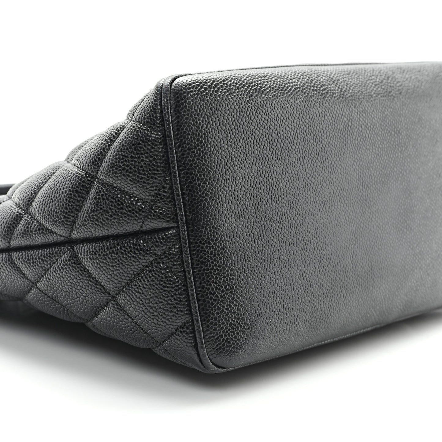Caviar Quilted Medallion Tote Black