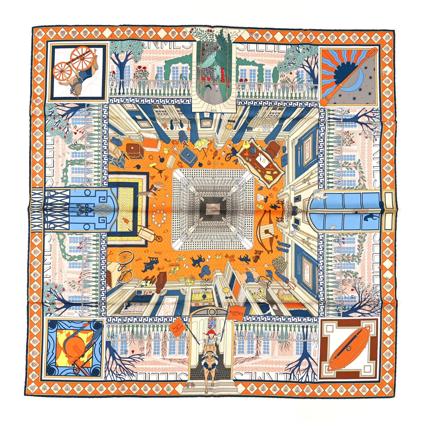 Silk Objets de Curiosite Scarf 90