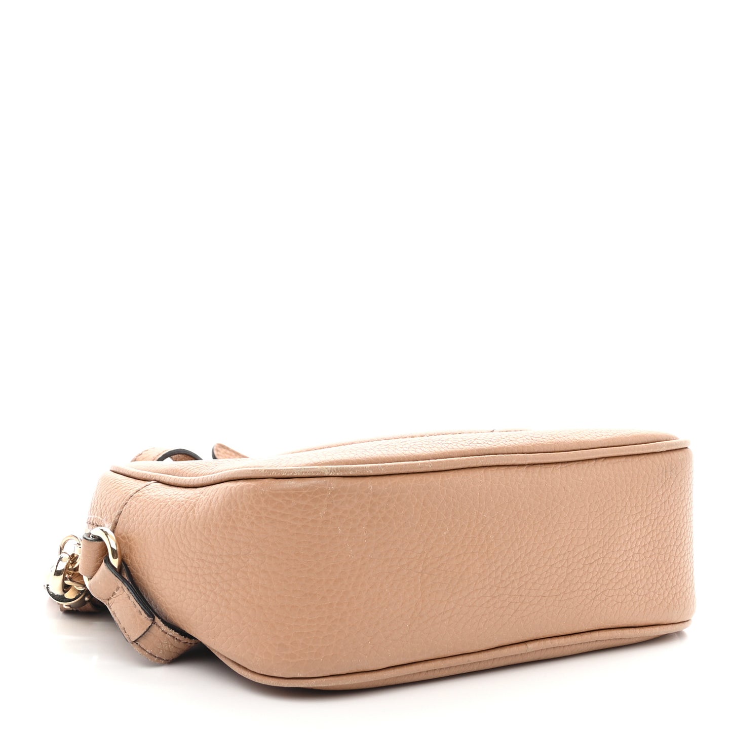 Pebbled Calfskin Small Soho Disco Bag Camelia