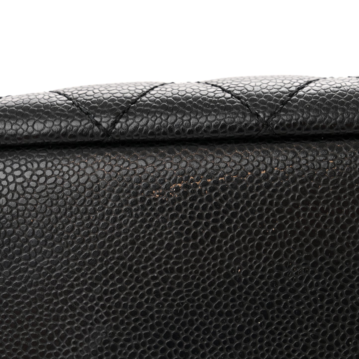 Caviar Quilted Grand Shopping Tote GST Black