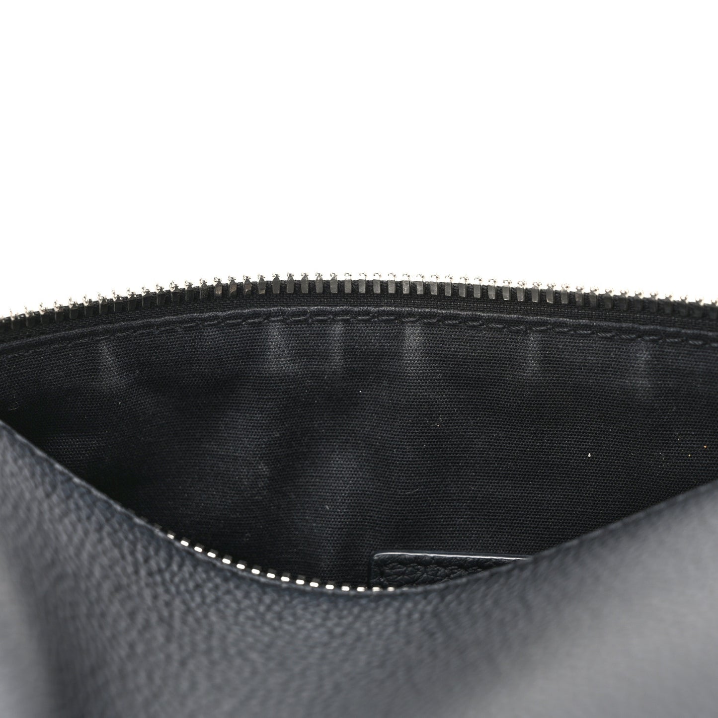 CHRISTIAN DIOR HOMME Grained Calfskin Mens Roller Pouch Black