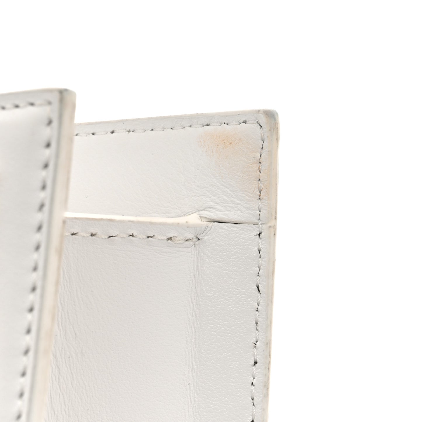 Smooth Calfskin Le Chiquito Noeud White