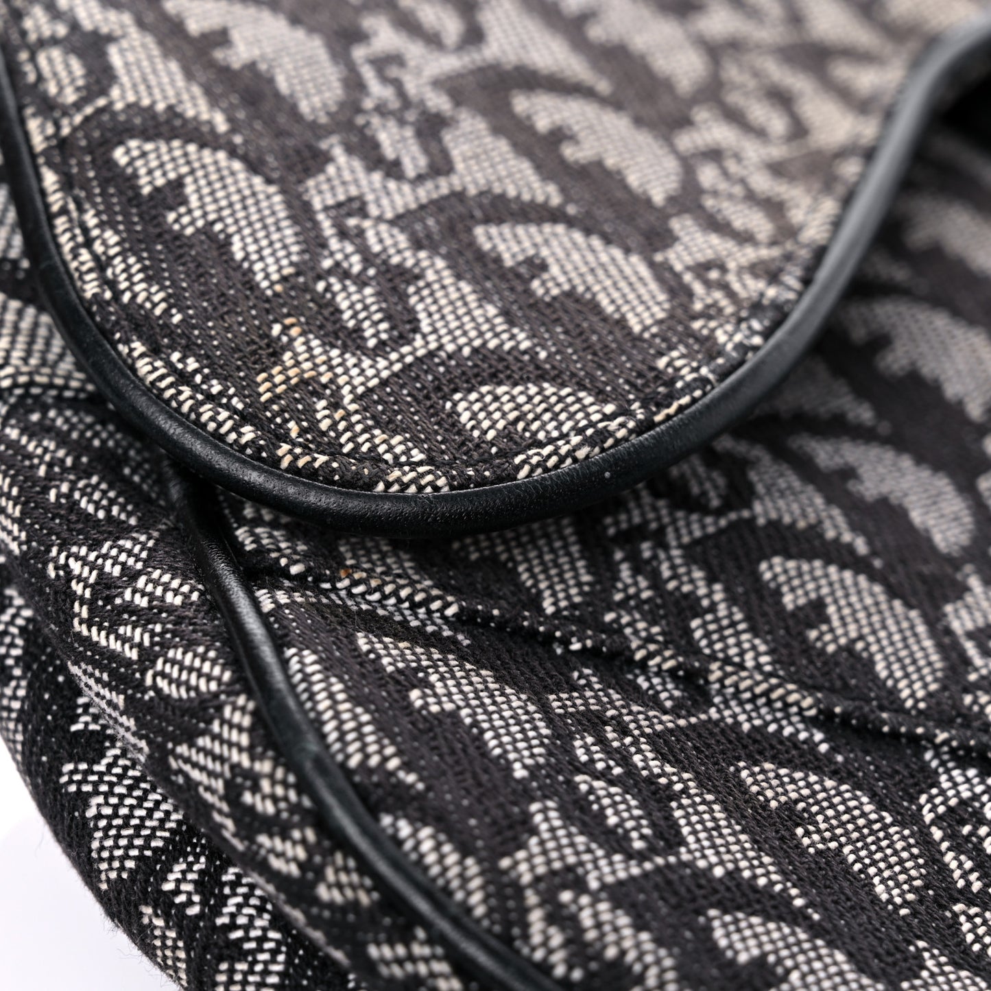 Monogram Saddle Bag Black